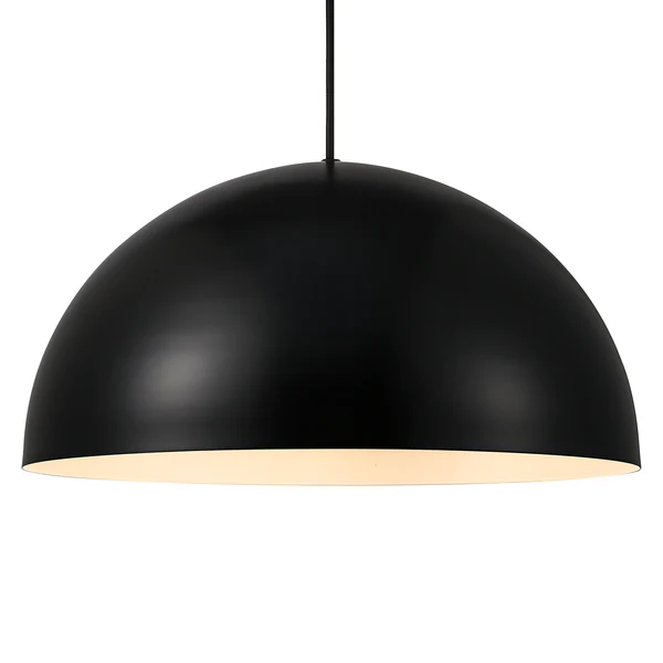 Pendelleuchte Ellen - Stahl - 1-flammig - Schwarz - Durchmesser: 40 cm