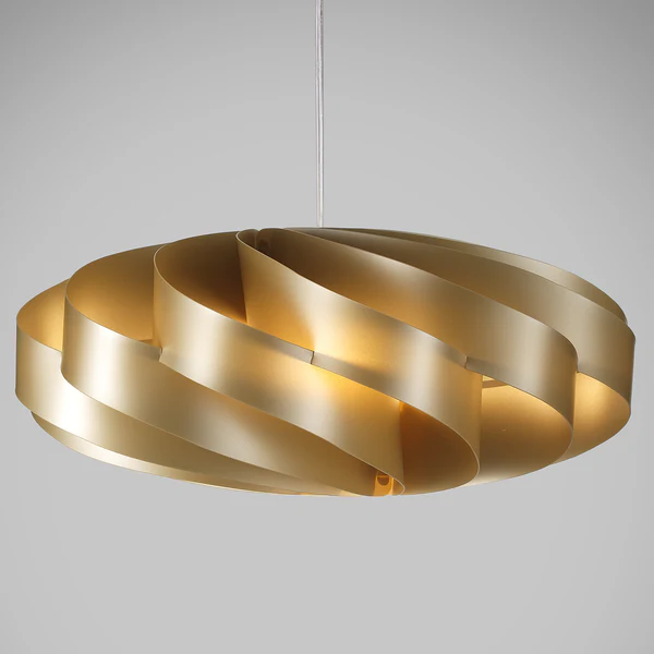 Pendelleuchte Flat II - Polyacryl - 1-flammig - Gold - Image 2