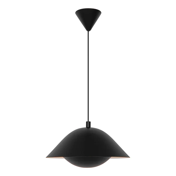 Pendelleuchte Freya - Aluminium - Schwarz - 1-flammig - Schwarz - Image 4