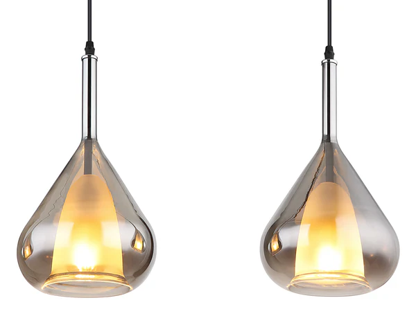 Pendelleuchte Geeky - Farbglas / Eisen - Flammenanzahl: 3 - Image 6