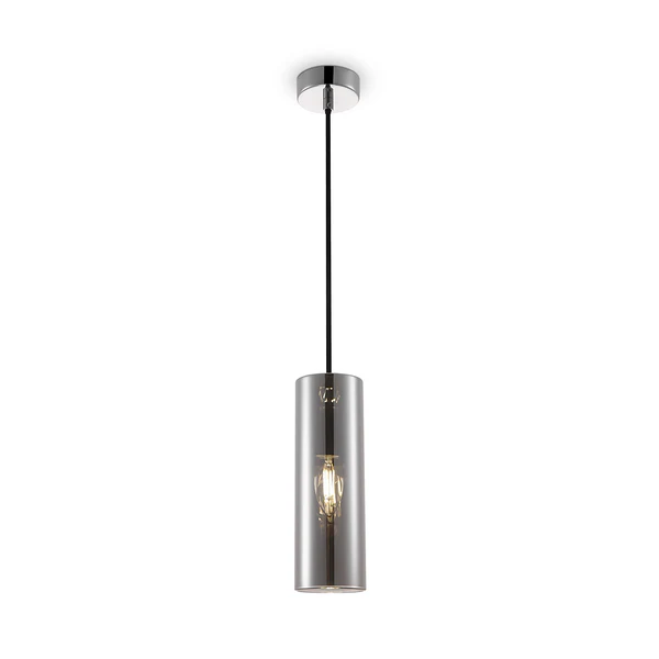 Pendelleuchte Gioia - Rauchglas / Metall - 1-flammig - Grau - Image 3