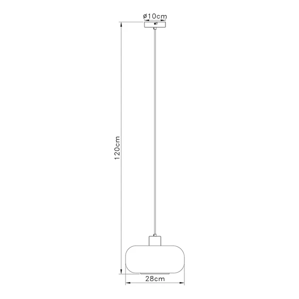 Pendelleuchte Giuseppe - Farbglas / Eisen - 1-flammig - Beige - Image 7
