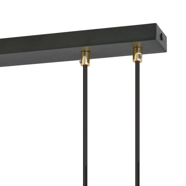 Pendelleuchte Glam - Stahl / Opalglas - Metall Schwarz / Opalglas Weiß - Flammenanzahl: 4 - Image 10
