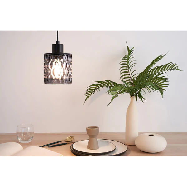 Pendelleuchte Gleaming Magic - Rauchglas / Metall - 1-flammig - Image 2