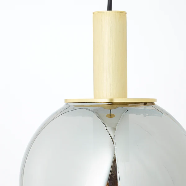 Pendelleuchte Gould I - Rauchglas / Aluminium - 1-flammig - Image 5