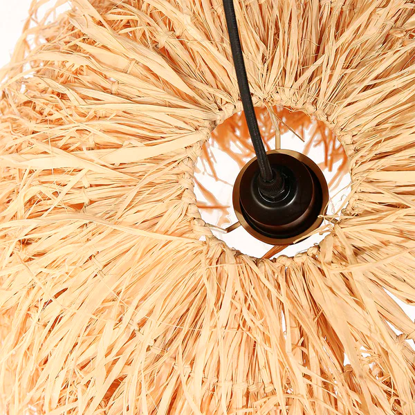 Pendelleuchte Grass - Beige - Pflanzenblatt - 53 x 150 x 53 cm - Image 7