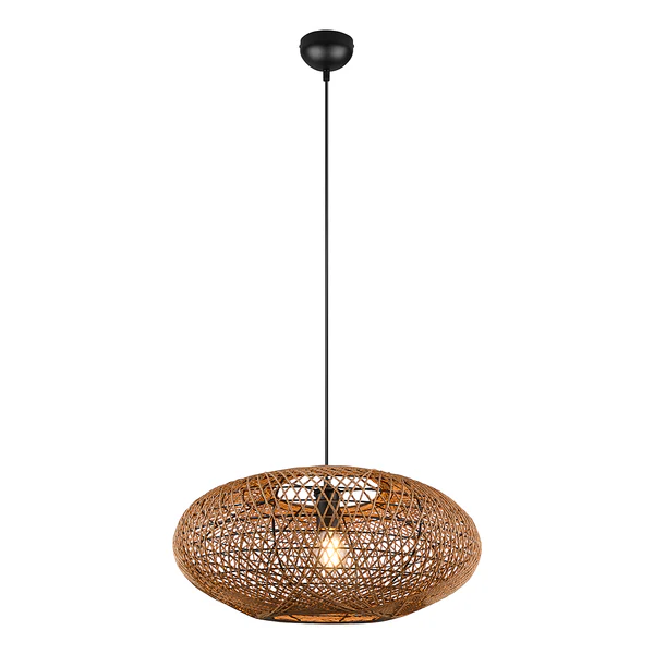 Pendelleuchte Hedda - Rattan / Stahl - 1-flammig - Image 7