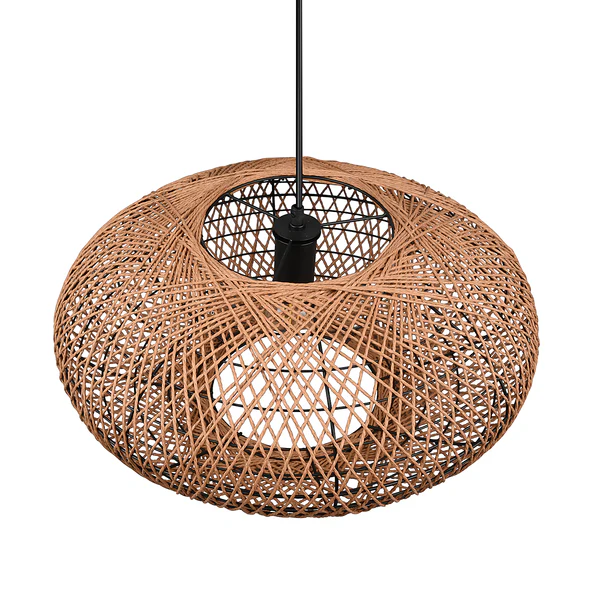 Pendelleuchte Hedda - Rattan / Stahl - 1-flammig - Image 9
