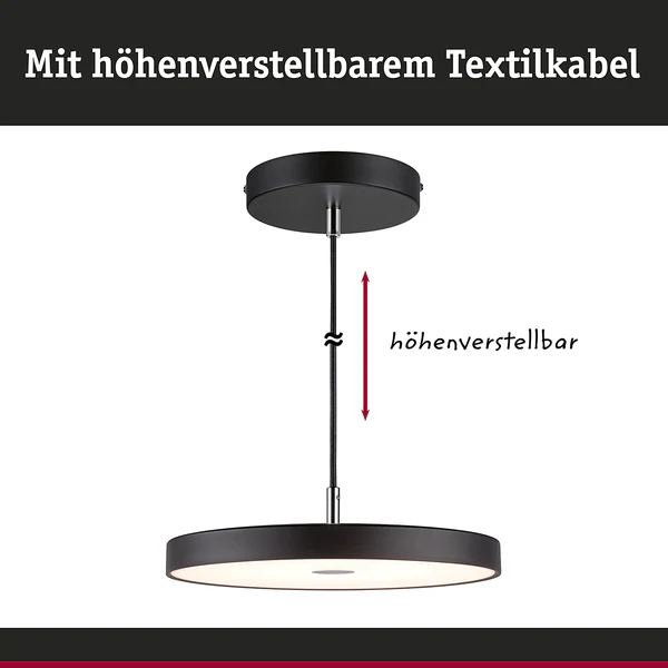 Pendelleuchte Hildor - Aluminium / Kunststoff - Schwarz - 1-flammig - Image 8