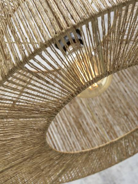 Pendelleuchte Iguazu Typ A - Beige - Jute - 50 x 22 x 50 cm - Image 8