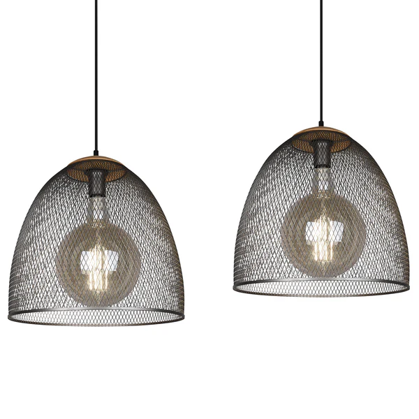 Pendelleuchte Ivar III - Aluminium - 2-flammig