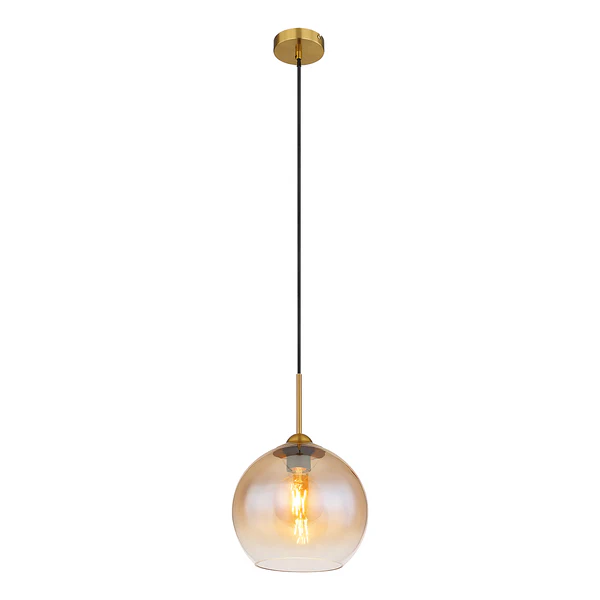 Pendelleuchte Jamessa - Farbglas / Eisen - 1-flammig - Flammenanzahl: 1 - Image 6