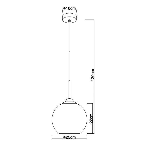 Pendelleuchte Jamessa - Farbglas / Eisen - 1-flammig - Flammenanzahl: 1 - Image 9