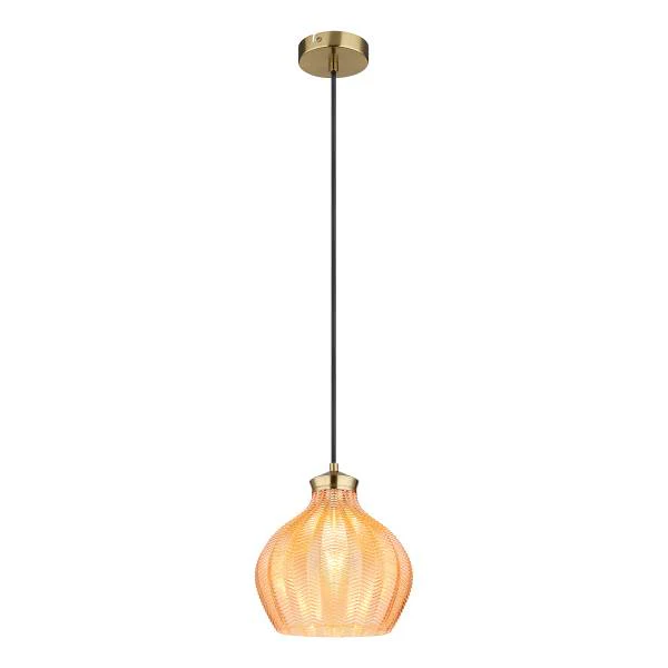 Pendelleuchte Jessica Typ C - Farbglas / Eisen - 1-flammig - Image 3