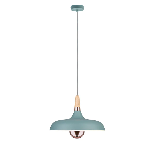 Pendelleuchte Juna III - Gummibaum massiv / Edelstahl - 1-flammig - Image 4