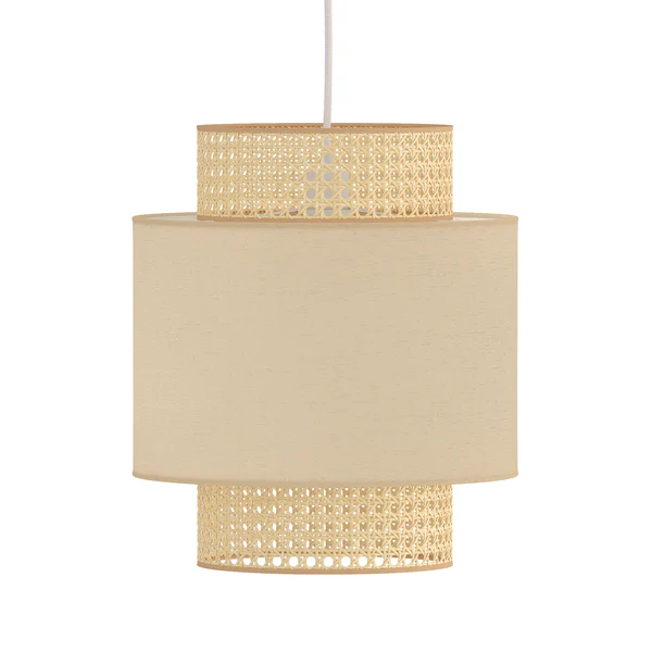 Pendelleuchte KOLEK - Leinen / Rattan - 1-flammig - Image 2