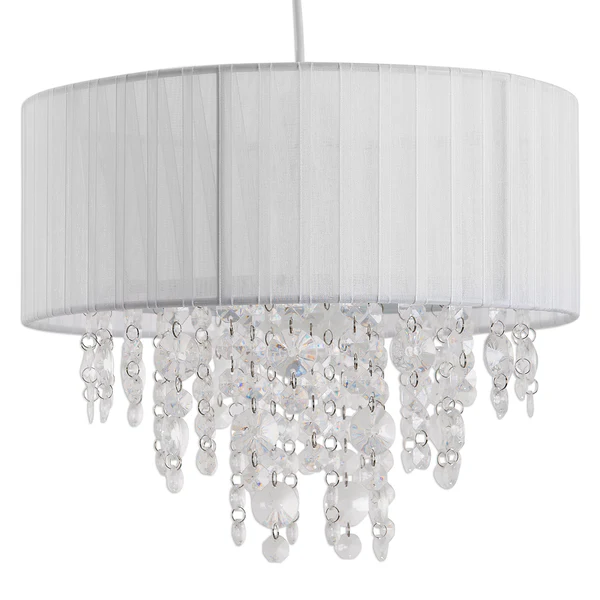 Pendelleuchte Kristallo II - Mischgewebe / Polyester PVC - 1-flammig - Image 4
