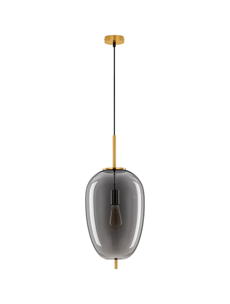 Pendelleuchte Lato Typ G - Rauchglas / Aluminium - 1-flammig - Image 2
