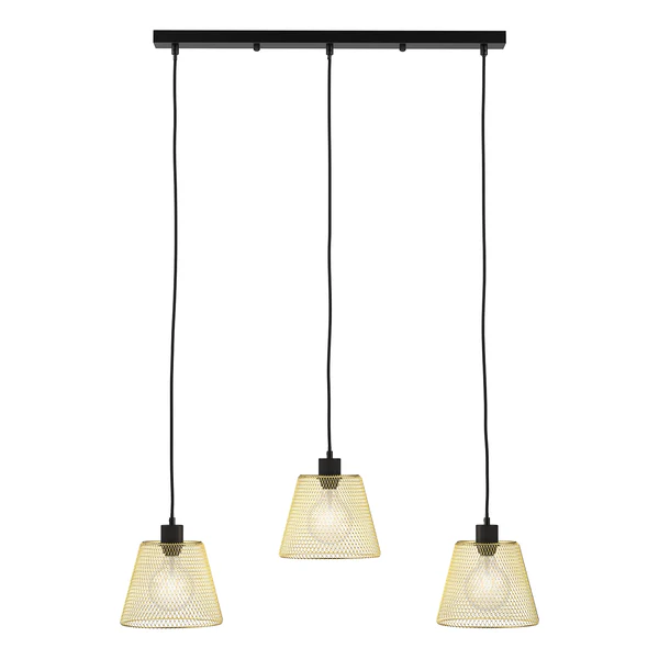 Pendelleuchte Le Vicel - Eisen - 3-flammig - Gold