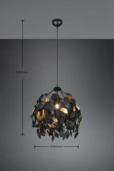 Pendelleuchte Leavy - Eisen - 1-flammig - Image 9