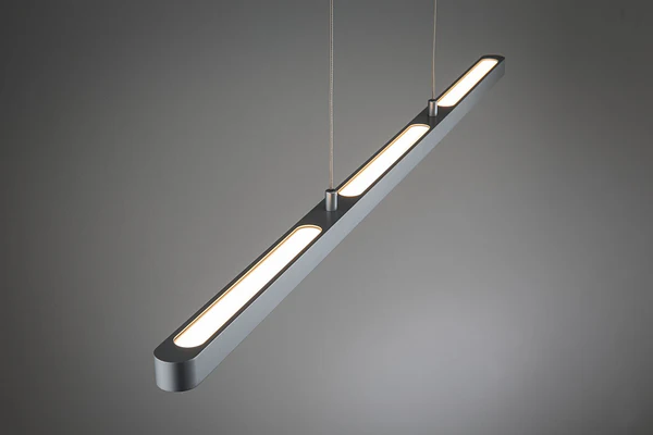 Pendelleuchte Lento - Aluminium / Kunststoff - 1-flammig - Grau - Image 7