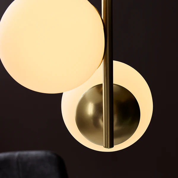 Pendelleuchte Lilly II - Opalglas / Stahl - 3-flammig - Image 3