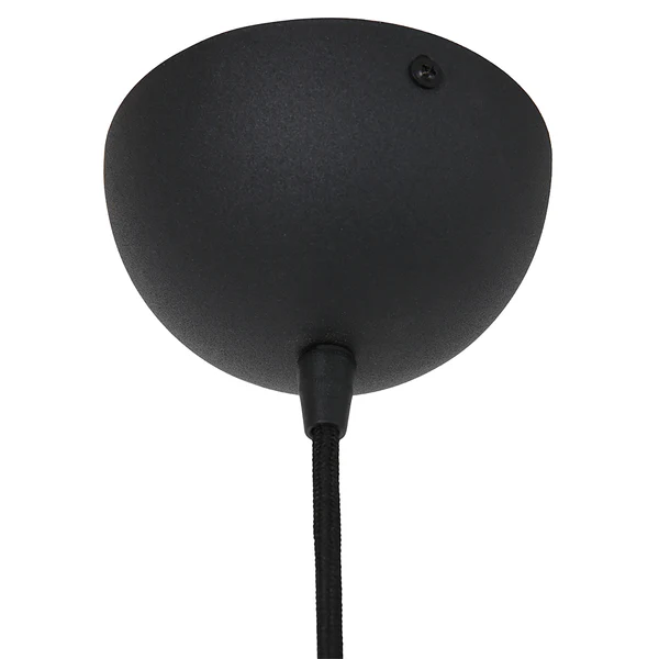 Pendelleuchte Lotus 1-flammig - Aluminium - Schwarz - Durchmesser: 25 cm - Image 8