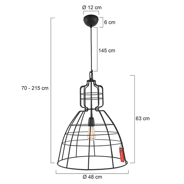 Pendelleuchte Mark I - Stahl - 1-flammig - Image 4