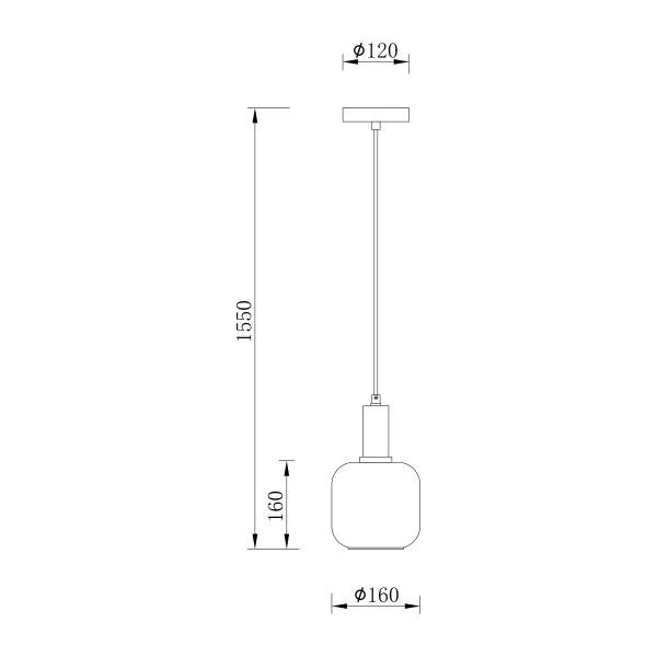 Pendelleuchte MOME 1-flammig - Rauchglas / Eisen - Messing - Image 11