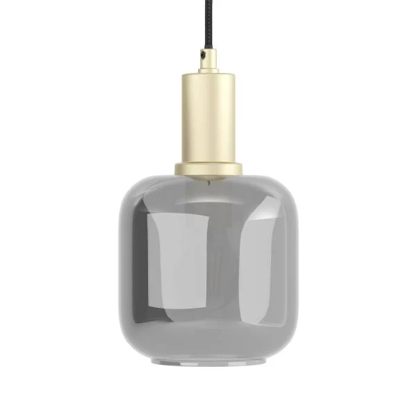 Pendelleuchte MOME 1-flammig - Rauchglas / Eisen - Messing - Image 5