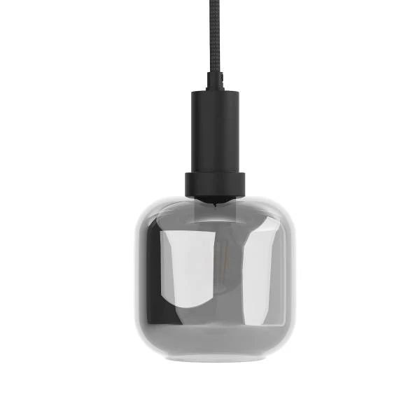 Pendelleuchte MOME 1-flammig - Rauchglas / Eisen - Schwarz - Image 10