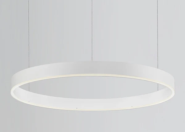 Pendelleuchte Motif Typ A - Aluminium - 1-flammig - Weiß - Durchmesser: 60 cm