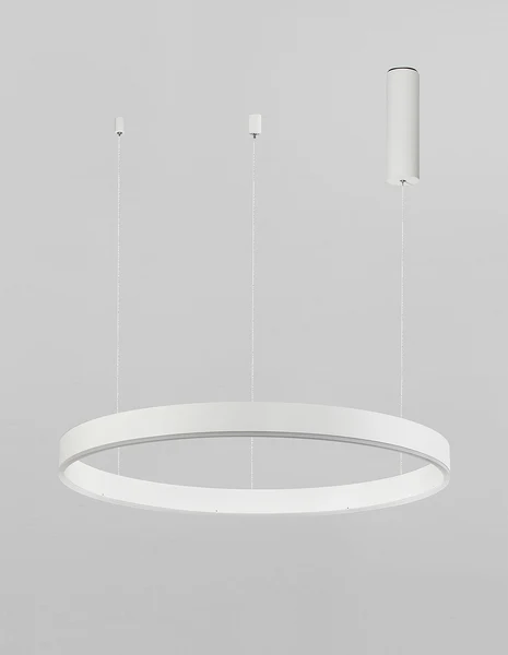 Pendelleuchte Motif Typ A - Aluminium - 1-flammig - Weiß - Durchmesser: 60 cm - Image 4