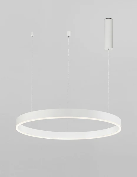 Pendelleuchte Motif Typ A - Aluminium - 1-flammig - Weiß - Durchmesser: 60 cm - Image 5