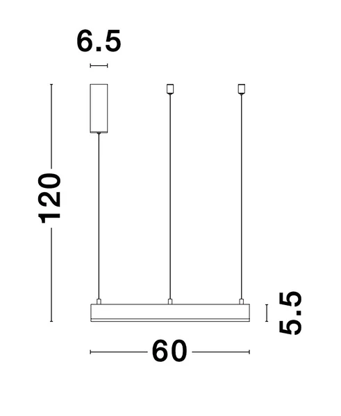 Pendelleuchte Motif Typ A - Aluminium - 1-flammig - Weiß - Durchmesser: 60 cm - Image 6