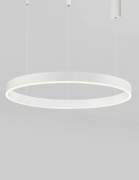 Pendelleuchte Motif Typ A - Aluminium - 1-flammig - Weiß - Durchmesser: 80 cm - Image 3