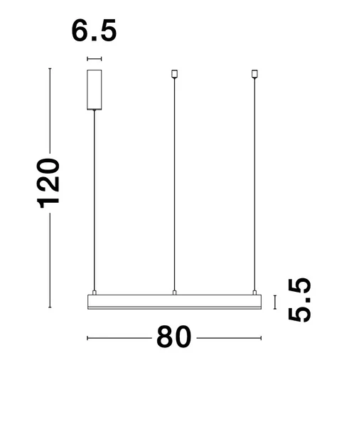 Pendelleuchte Motif Typ A - Aluminium - 1-flammig - Weiß - Durchmesser: 80 cm - Image 6