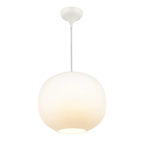 Pendelleuchte Navone - Messing / Opalglas - Weiß - 1-flammig - Durchmesser: 20 cm - Image 3