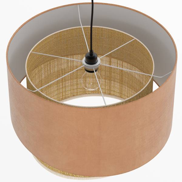 Pendelleuchte OKO Typ B - Textil / Rattan - 1-flammig - Image 17