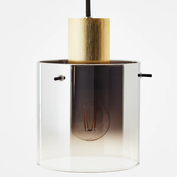 Pendelleuchte Osaki I - Rauchglas / Aluminium - 1-flammig - Image 6