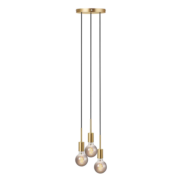 Pendelleuchte Paco I - Stahl - 3-flammig - Messing - Messing - Image 3