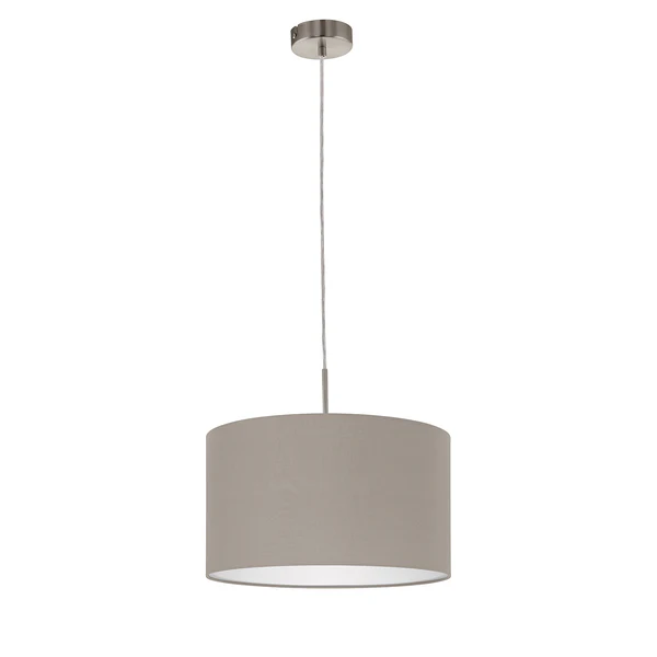 Pendelleuchte Pasteri III - Mischgewebe / Stahl - 1-flammig - Cappuccino - Breite: 38 cm - Image 2