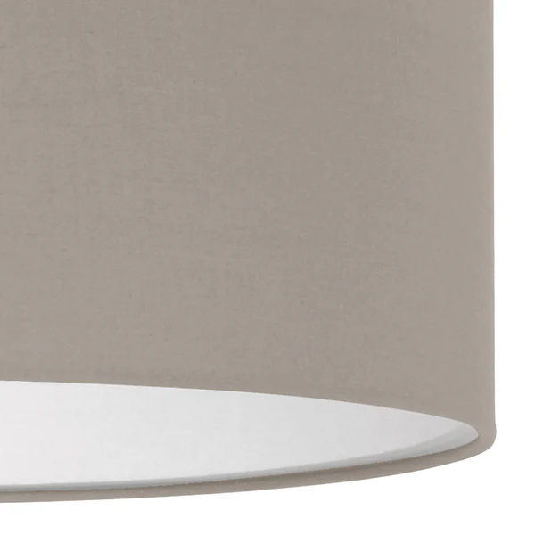 Pendelleuchte Pasteri III - Mischgewebe / Stahl - 1-flammig - Cappuccino - Breite: 38 cm - Image 4