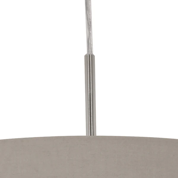 Pendelleuchte Pasteri III - Mischgewebe / Stahl - 1-flammig - Cappuccino - Breite: 38 cm - Image 5