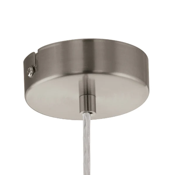 Pendelleuchte Pasteri III - Mischgewebe / Stahl - 1-flammig - Cappuccino - Breite: 38 cm - Image 6