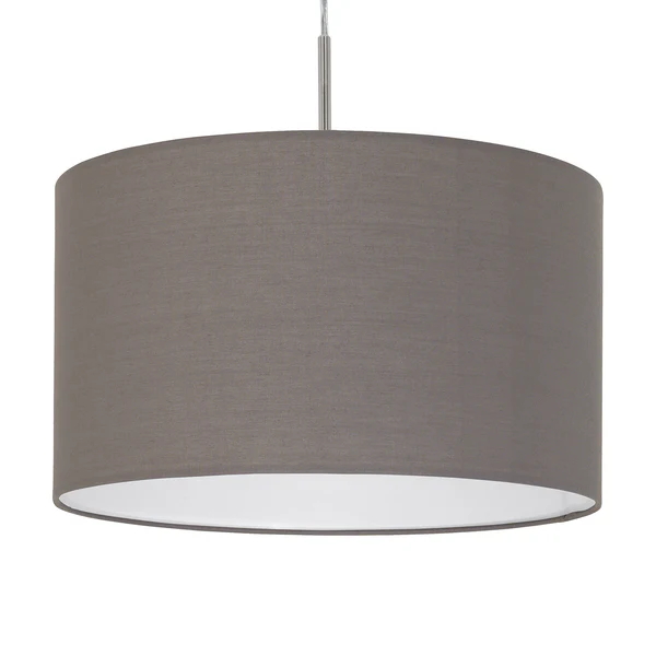 Pendelleuchte Pasteri III - Mischgewebe / Stahl - 1-flammig - Cubanit - Breite: 38 cm