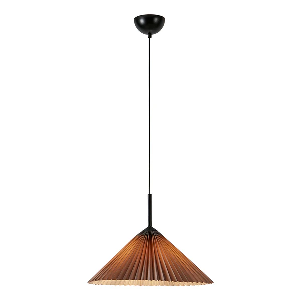 Pendelleuchte Plisado - PVC - 1-flammig - Grau - Image 3