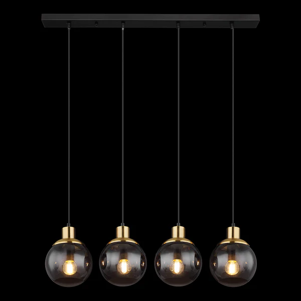 Pendelleuchte Potter - Farbglas / Eisen - 4-flammig - Flammenanzahl: 4 - Image 8