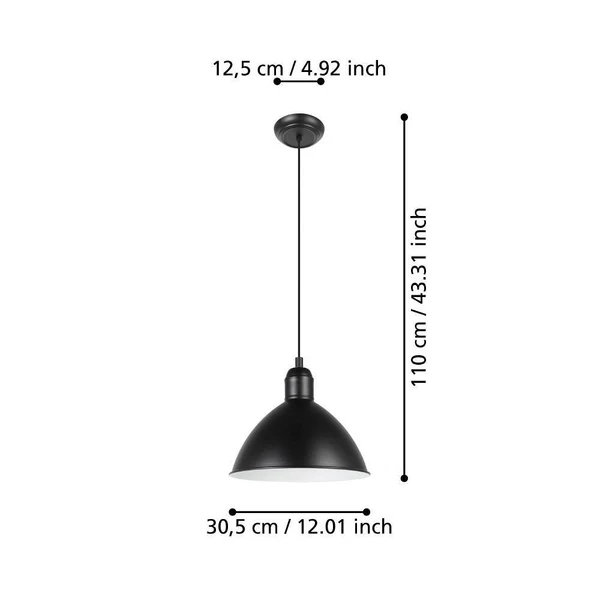 Pendelleuchte Priddy - Stahl - 1-flammig - Image 7