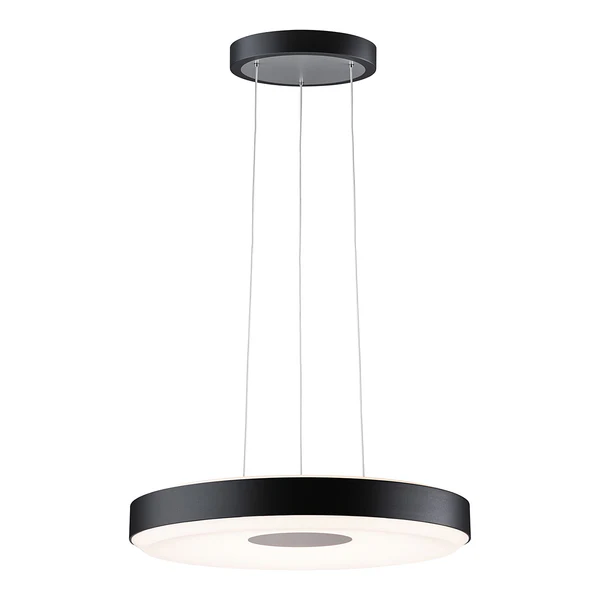 Pendelleuchte Puric Pane II - Aluminium / Polycarbonat - Schwarz